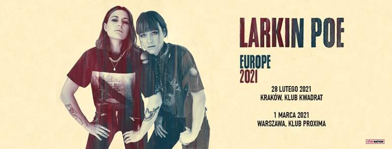 Larkin Poe na dwóch koncertach w Polsce